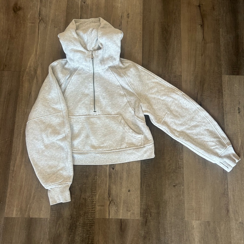 Lululemon Crop 1/4 Zip Scuba Hoodie